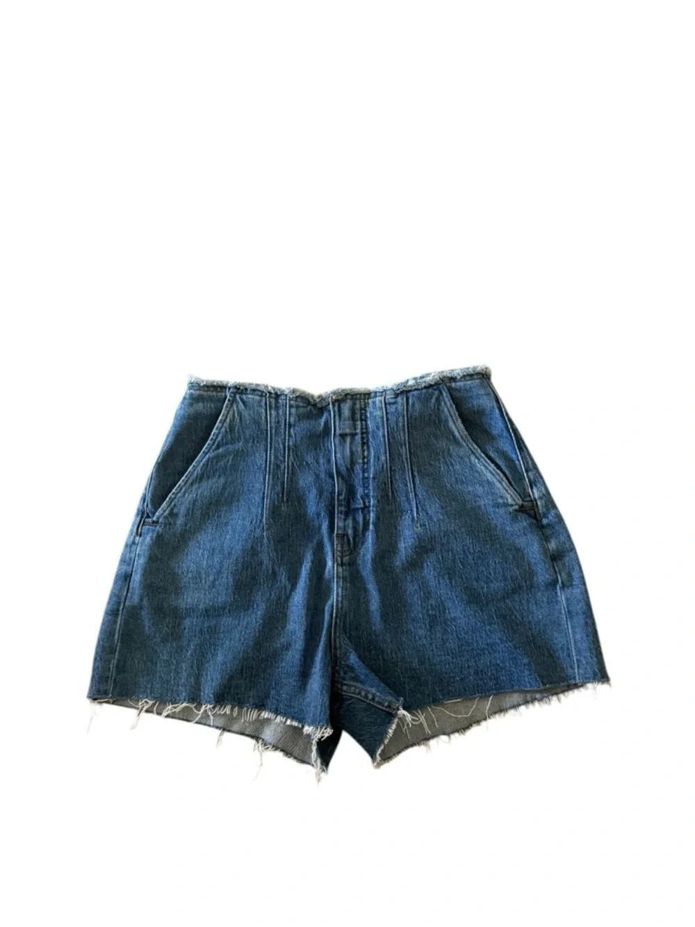 Hudson The Harlow Darted Short in Lookout high-rise style trouser style shorts - Picture 3 of 16